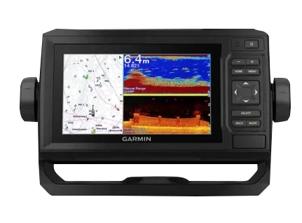 Garmin ECHOMAP 62cv UHD marine chartplotter with worldwide basemap and GT24UH-TM transducer