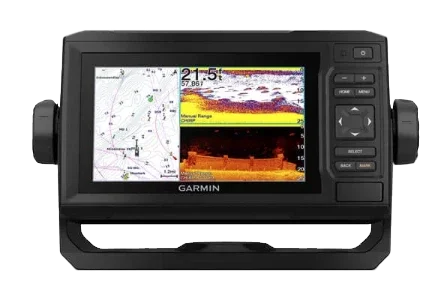 Garmin ECHOMAP 65cv UHD chartplotter with Canada LakeVU g3 and GT24UDH-TM transducer