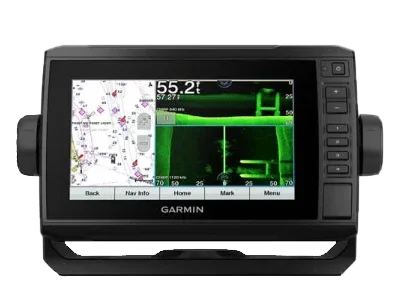 Garmin ECHOMAP 74cv UHD marine chartplotter with U.S. BlueChart g3 and GT24UHD-TM transducer