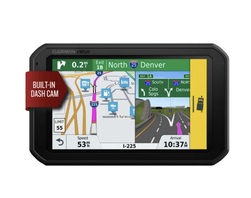 Garmin DezlCam 785 LMT-S trucking GPS navigator with 7-inch screen and built-in dash cam, certified refurbished