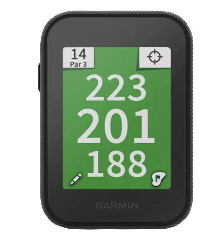 Garmin Approach G30 handheld golf GPS & rangefinder, certified refurbished, black with green yardage display