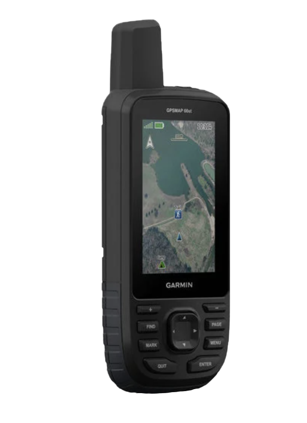 Garmin GPSMAP 66st handheld GPS with TOPO maps, refurbished, black