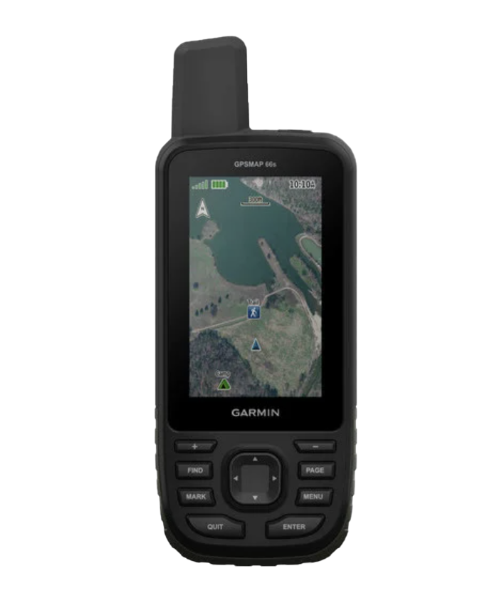 GPSMAP 66s handheld black GPS with TOPO maps, Garmin Certified Refurbished