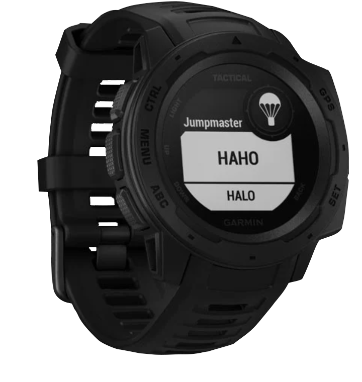 Garmin Instinct Tactical smartwatch, black with rugged silicone strap