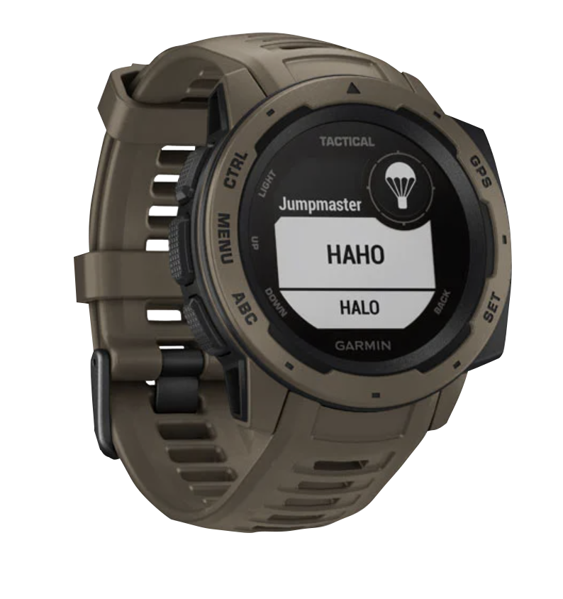 Garmin Instinct Tactical smartwatch, coyote tan, rugged GPS watch