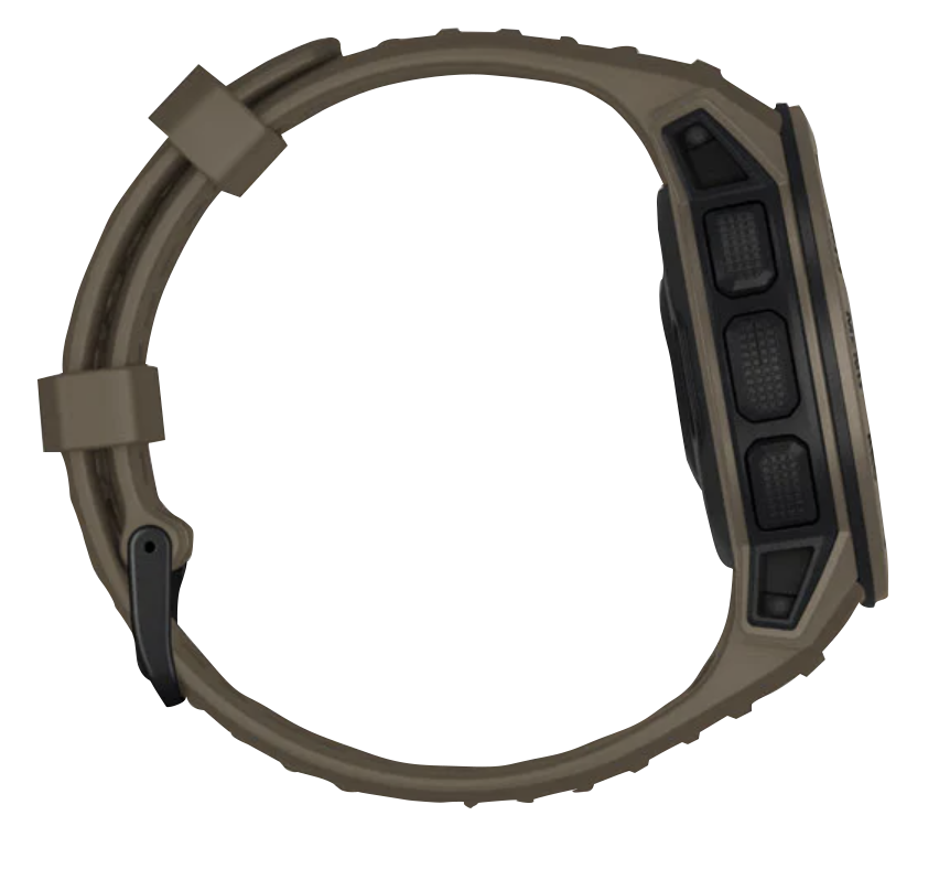 Garmin Instinct Tactical smartwatch in Coyote Tan, rugged GPS watch