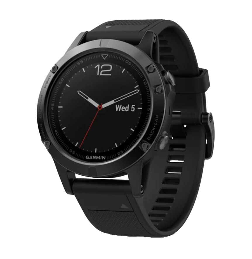 Garmin Fenix 5 Black Sapphire with Black Band (010-01688-10) by Garmin