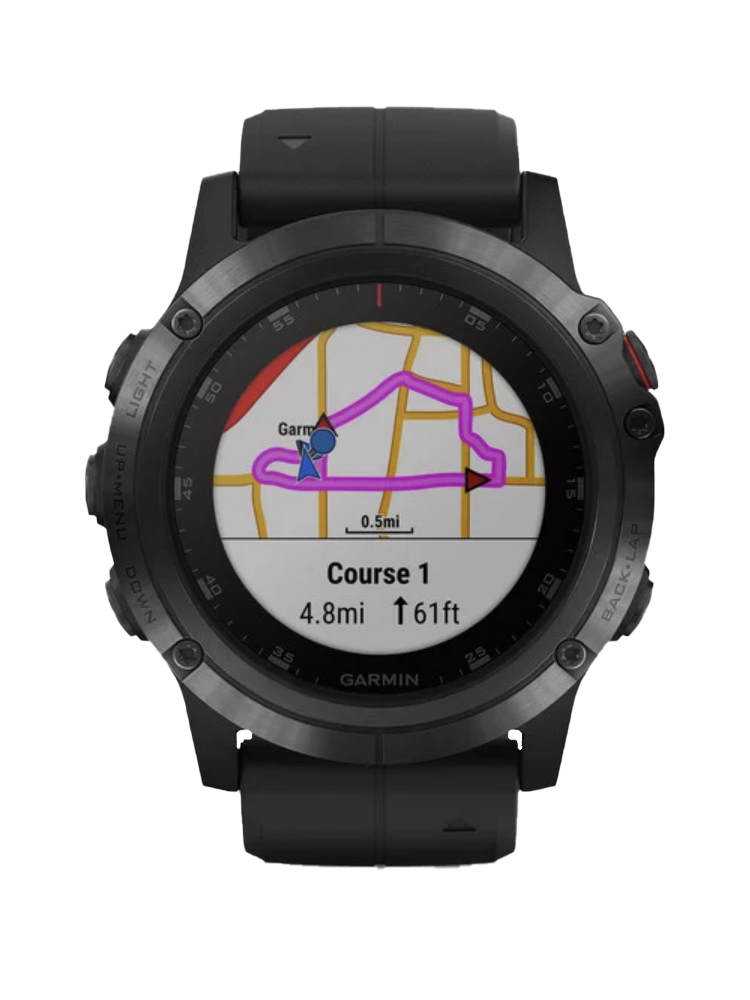 Garmin Fenix 5X Plus Sapphire with Black Band GPS Smartwatch (Garmin Certified Refurbished) by Garmin