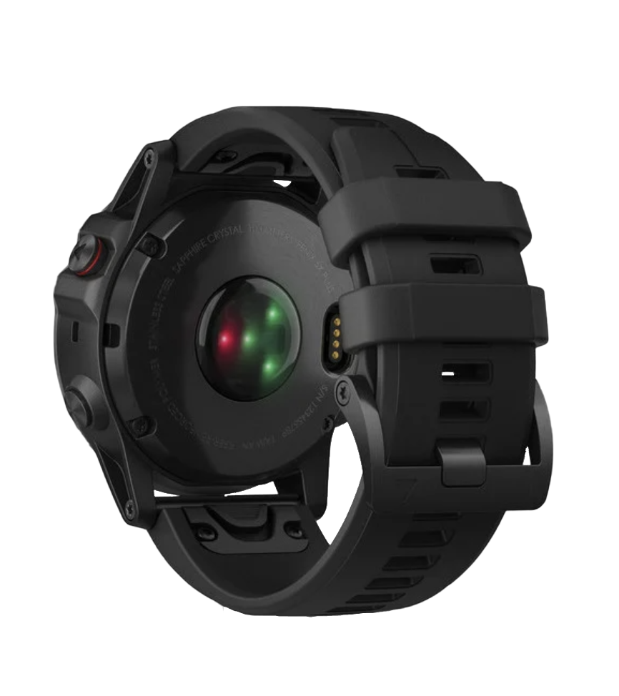 Garmin Fenix 5X Plus Sapphire GPS smartwatch with black band, Garmin certified refurbished
