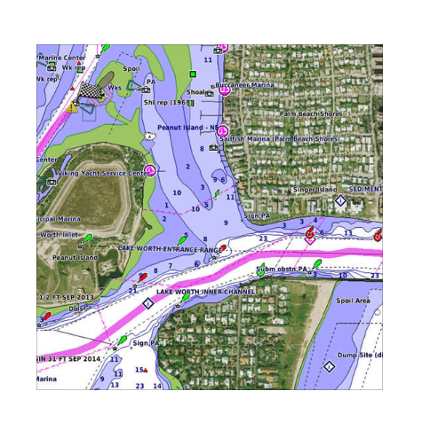 Garmin Bluechart G2 Vision Jacksonville-Bahamas map card (010-C0742-00), GPS map data