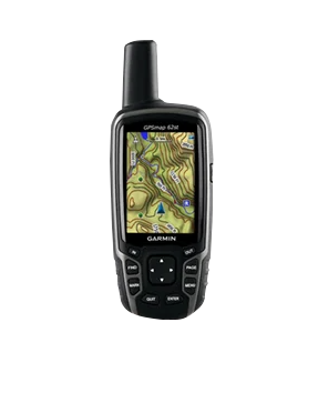 Garmin GPSMAP 62st handheld GPS with TOPO maps, black device