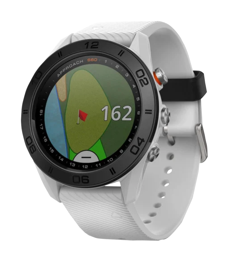 Garmin Approach S60, White, Golf GPS Smartwatch & Rangefinder (Garmin Certified Refurbished) by Garmin