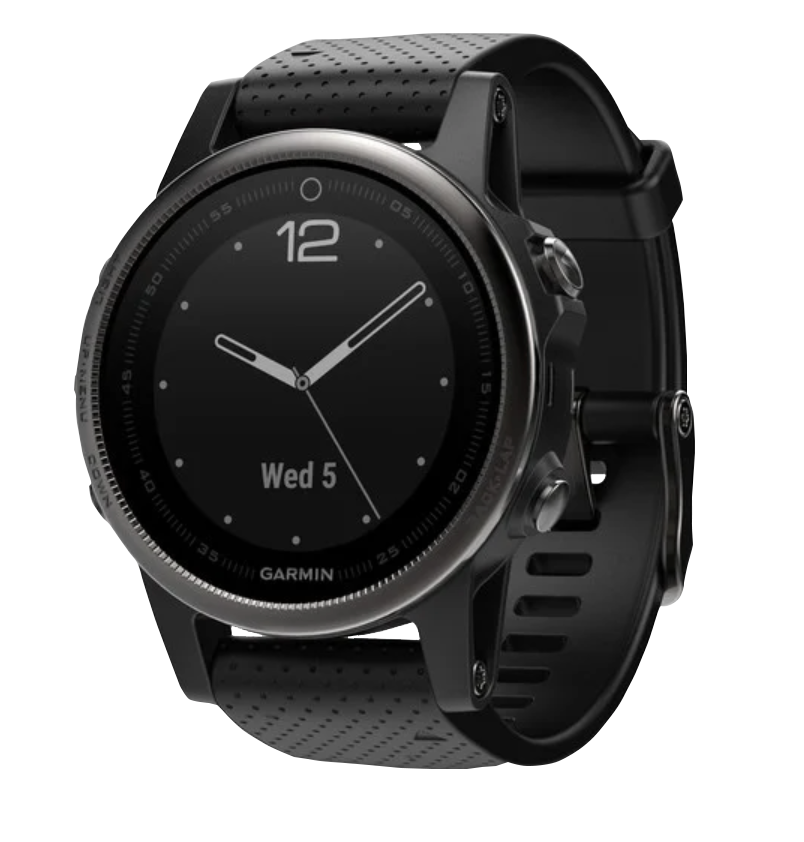 Garmin Fenix 5S Sapphire with Black Band GPS Smartwatch (Garmin Certified Refurbished) by Garmin