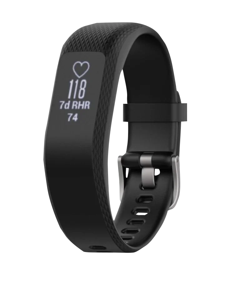 Garmin Vivosmart 3 GPS Smartwatch, black with large band, certified refurbished
