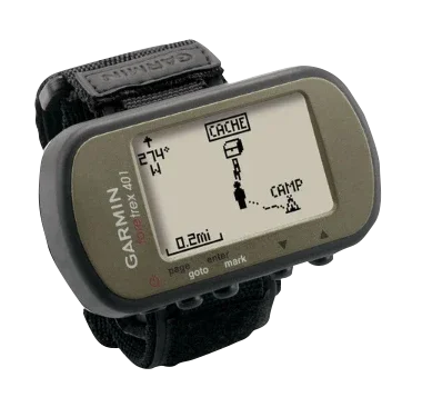 Garmin Foretrex 401 rugged GPS smartwatch, olive case with black strap, refurbished