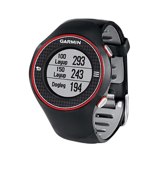 Garmin Approach S3 golf GPS smartwatch, black and red, certified refurbished