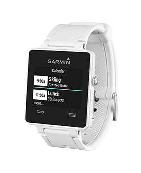 Garmin Vivoactive white GPS smartwatch, Garmin Certified Refurbished
