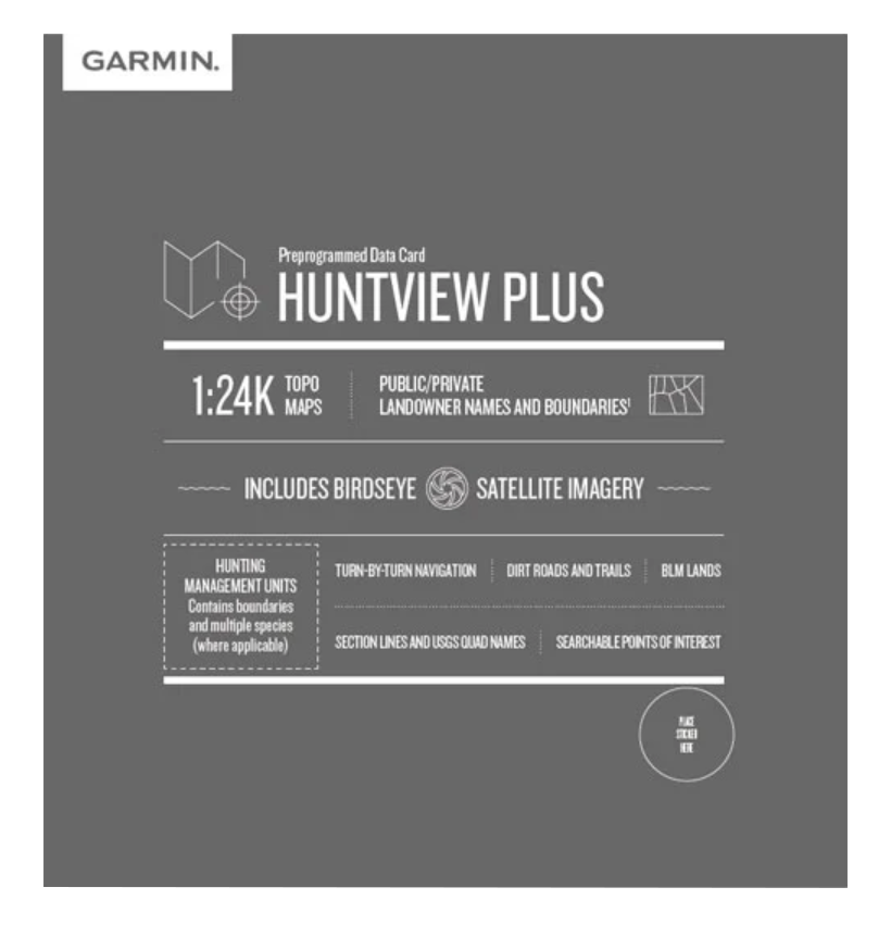 Garmin Huntview Plus Maps CT + MA + RI microSD Card (010-12684-51) by Garmin