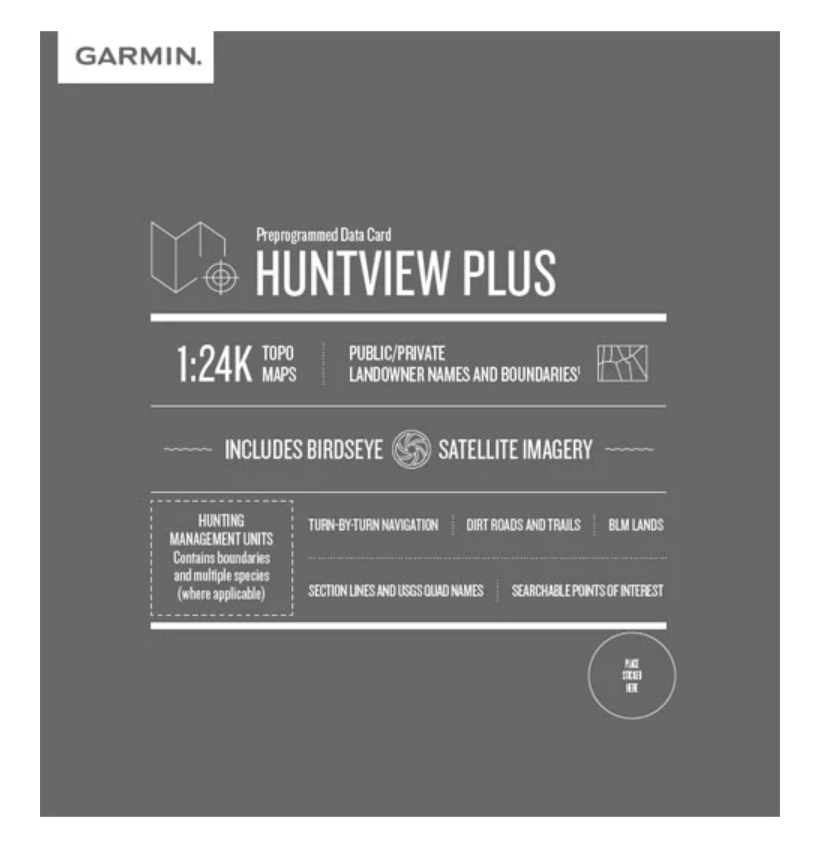 Garmin Huntview Plus Maps Indiana microSD Card (010-12610-52) by Garmin