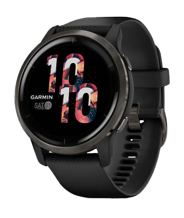 Garmin Venu 2, Slate Bezel with Black Case, GPS Smartwatch (Garmin Certified Refurbished) by Garmin