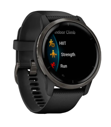 Garmin Venu 2, Slate Bezel with Black Case, GPS Smartwatch (Garmin Certified Refurbished) by Garmin