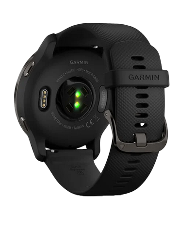 Garmin Venu 2, Slate Bezel with Black Case, GPS Smartwatch (Garmin Certified Refurbished) by Garmin