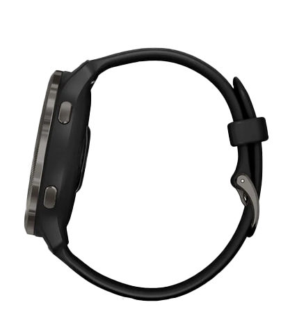 Garmin Venu 2 GPS smartwatch, slate bezel with black band, certified refurbished