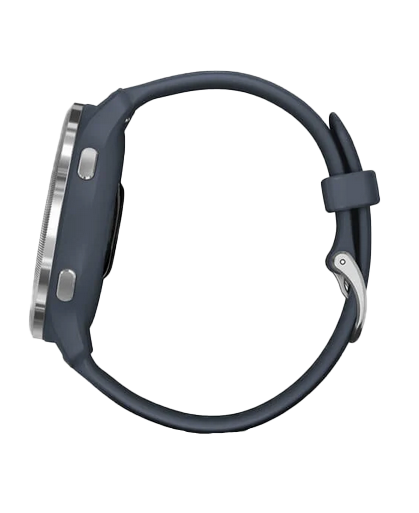 Gamin Venu 2, Silver Bezel with Granite Blue Case, GPS Smartwatch (Garmin Certified Refurbished) by Garmin