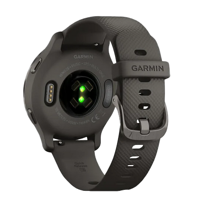 Garmin Venu 2s smartwatch with slate bezel and graphite case, Garmin Certified Refurbished