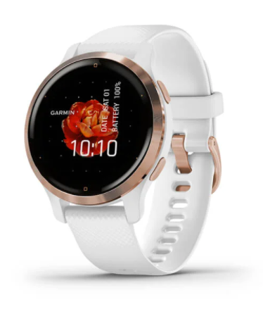 Garmin Venu 2s, Rose Gold Bezel with White Band, GPS Smartwatch (Garmin Certified Refurbished) by Garmin