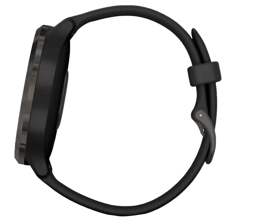 Garmin Vivomove 3 GPS smartwatch, slate bezel and black silicone band, refurbished