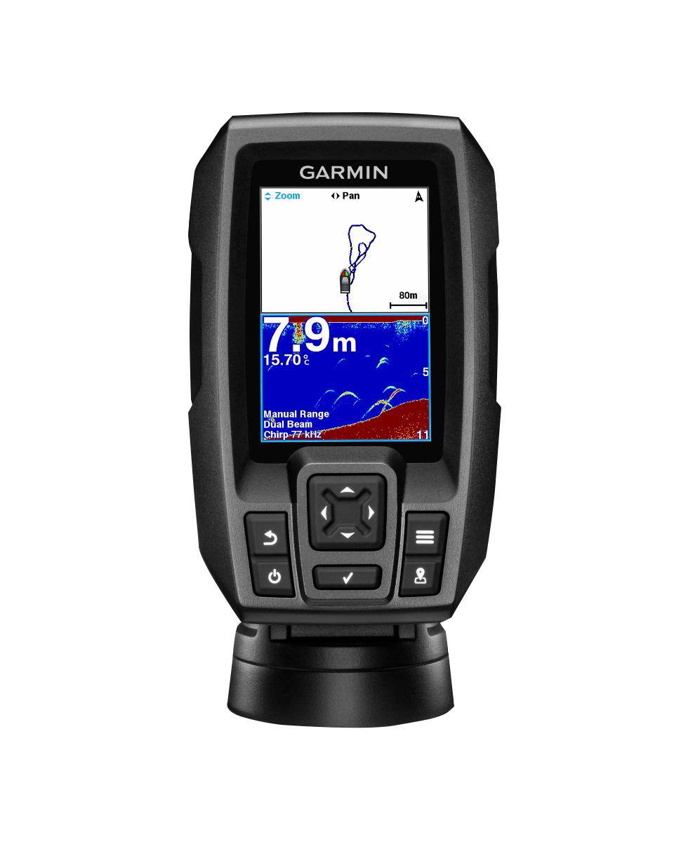 Garmin STRIKER 4 US handheld black fish finder with transducer