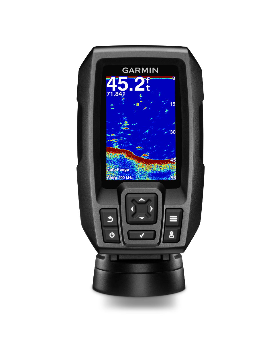 Garmin STRIKER 4 US fish finder with transducer, black handheld sonar unit