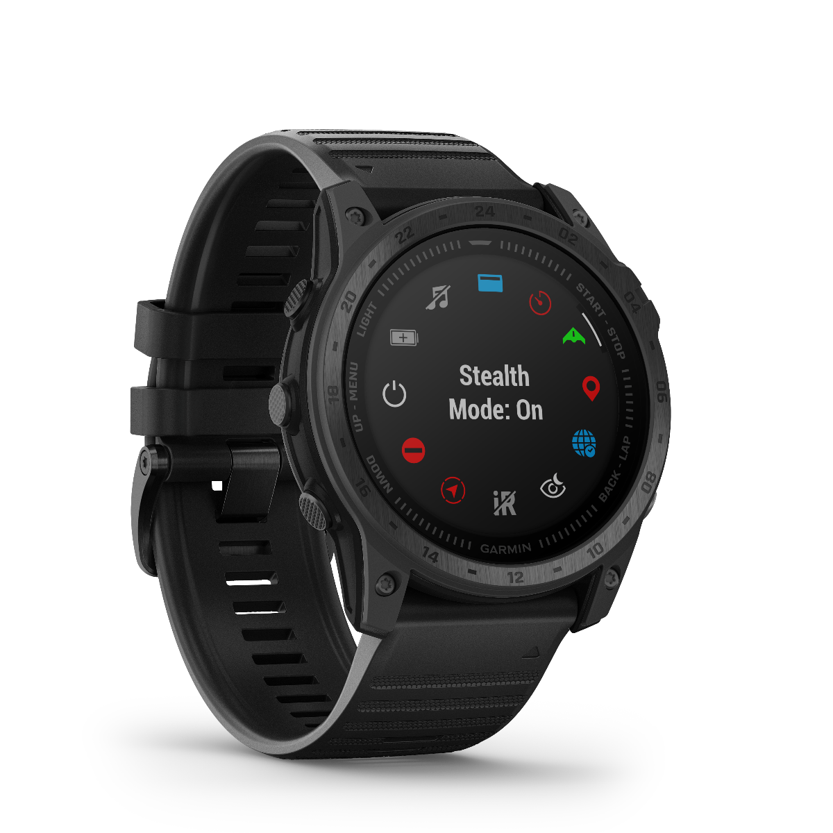 Garmin Tactix 7 Standard Edition smartwatch, refurbished, with black rugged casing and silicone strap