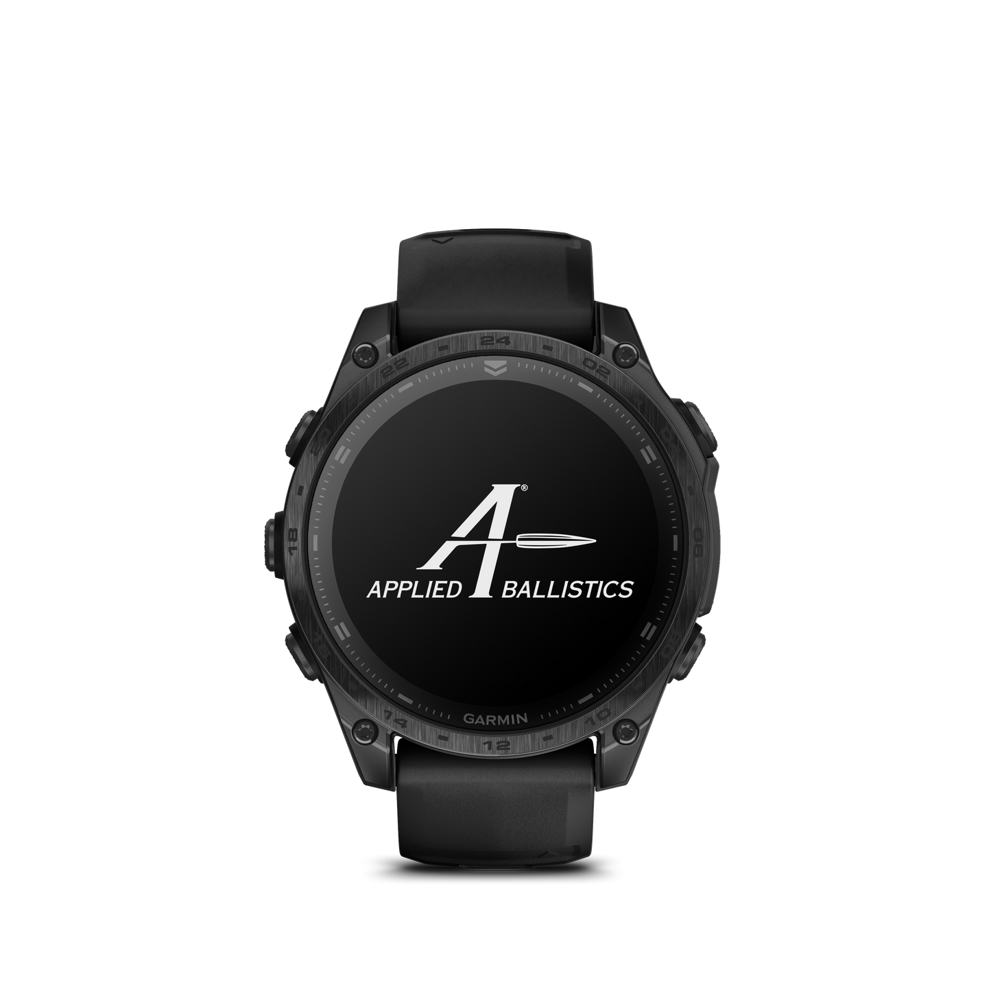 Garmin Tactix 8 AMOLED 47mm smart watch with Applied Ballistics Ultralight on black bezel