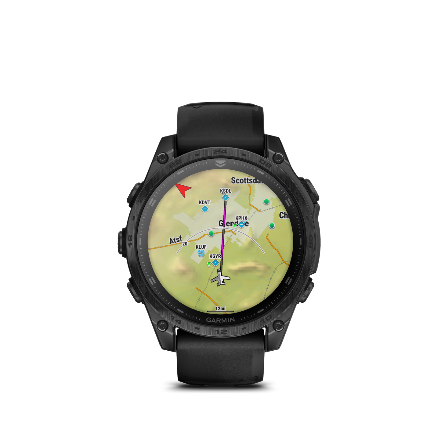 Garmin Tactix 8 AMOLED, 47mm, with Applied Ballistics Ultralight Solver (010-03405-00) by Garmin