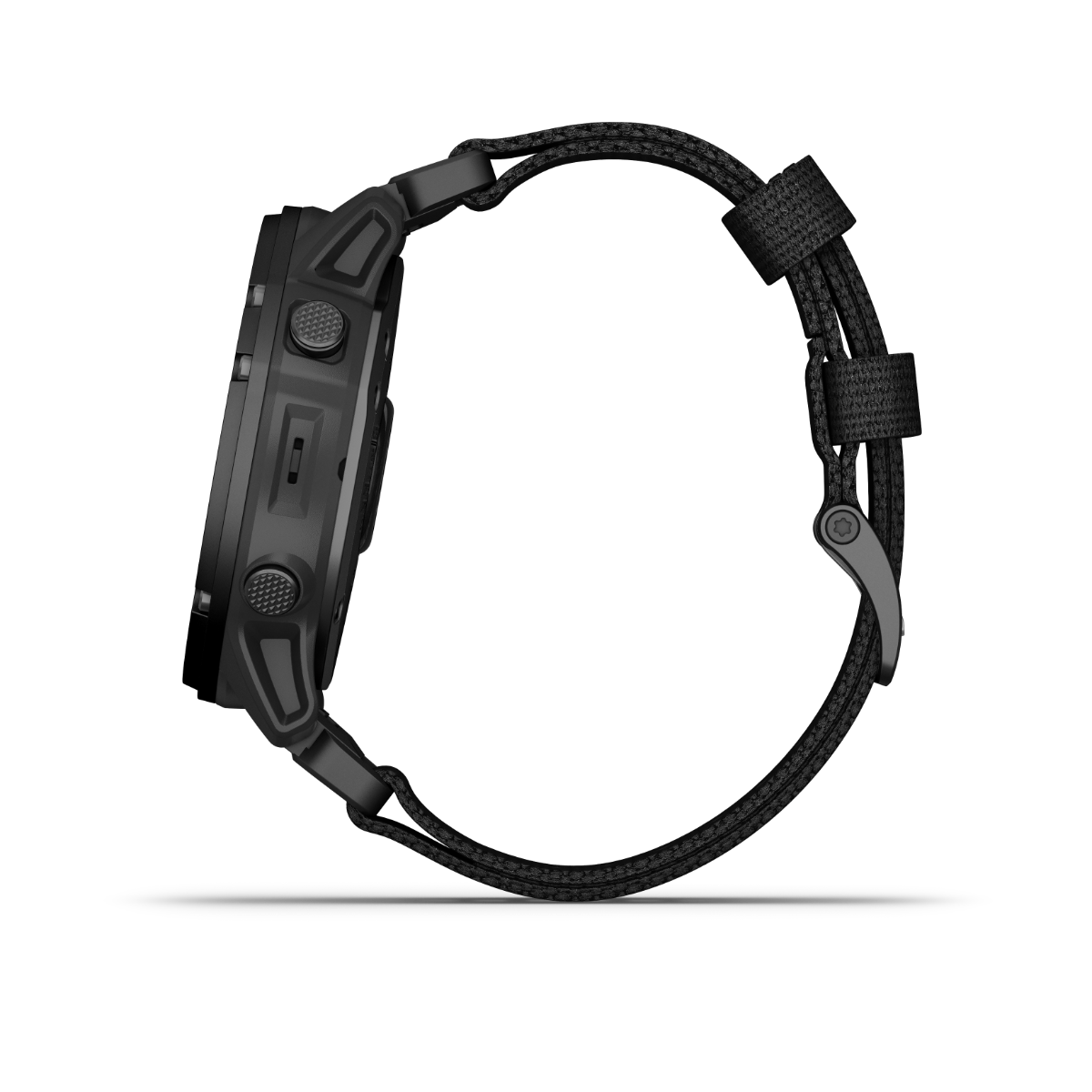 Garmin Tactix Delta Solar rugged GPS smartwatch, black case with braided fabric strap (certified refurbished).