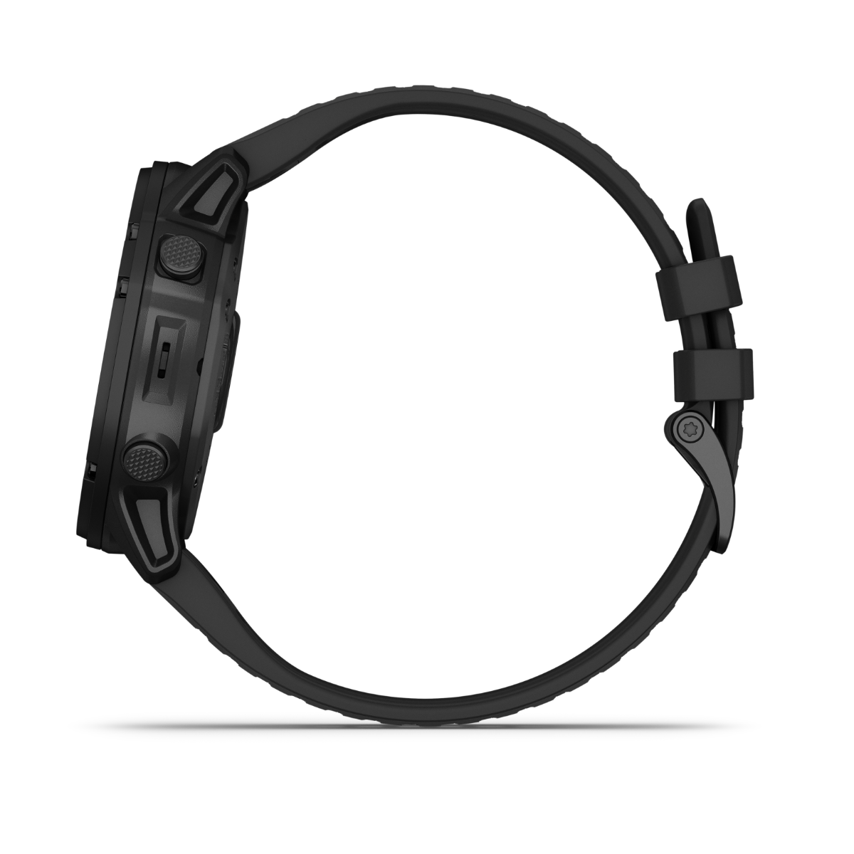 Garmin Tactix Delta Sapphire Edition smartwatch with black silicone strap