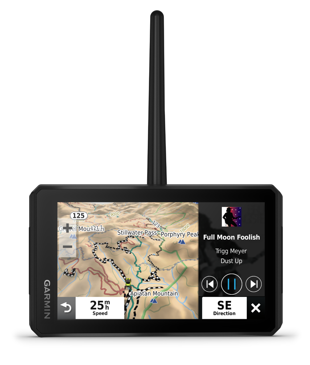 Garmin Tread Powersport GPS with Ride Radio, refurbished black rugged navigation device