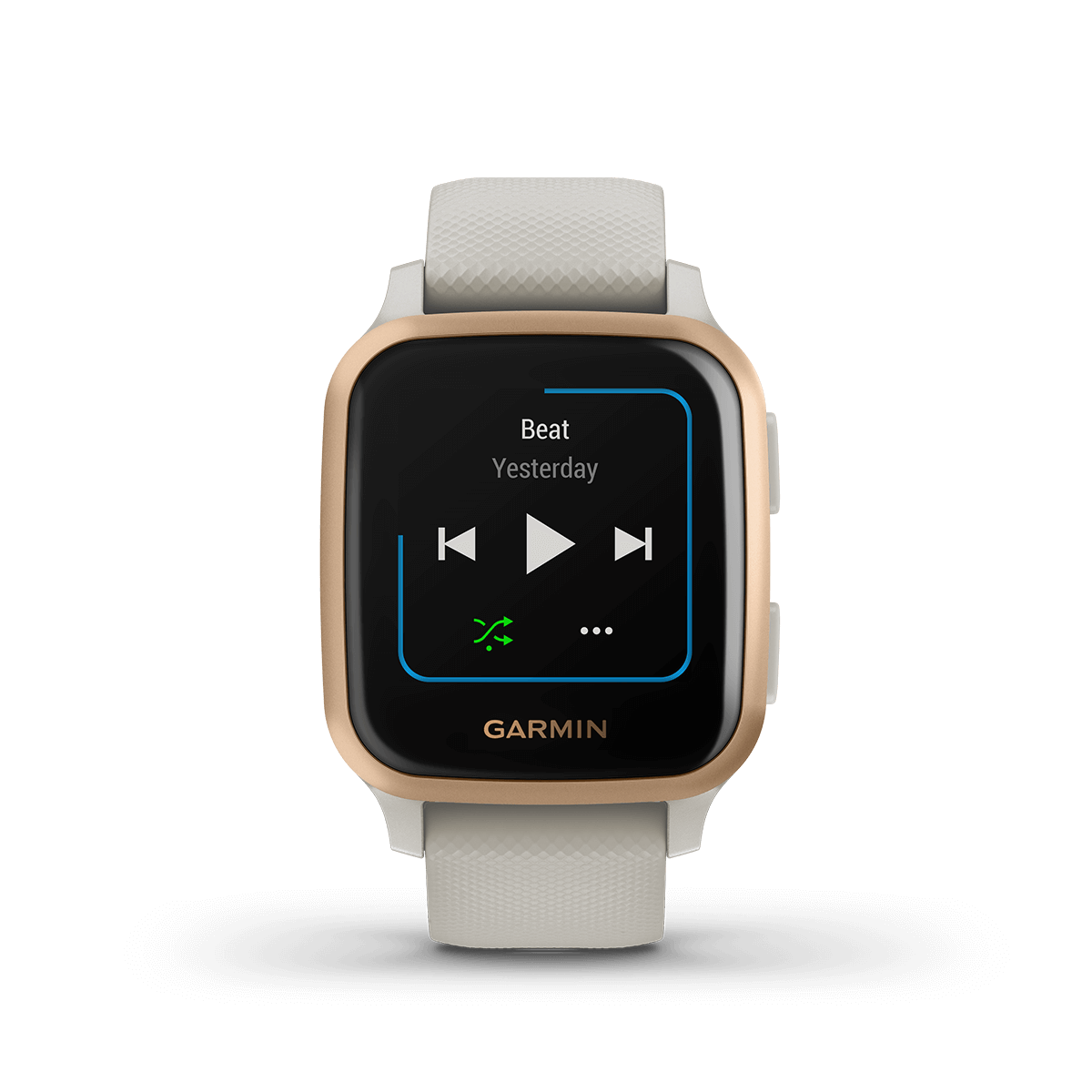 Garmin Venu Sq Music, Light Sand (Garmin Certified Refurbished) by Garmin