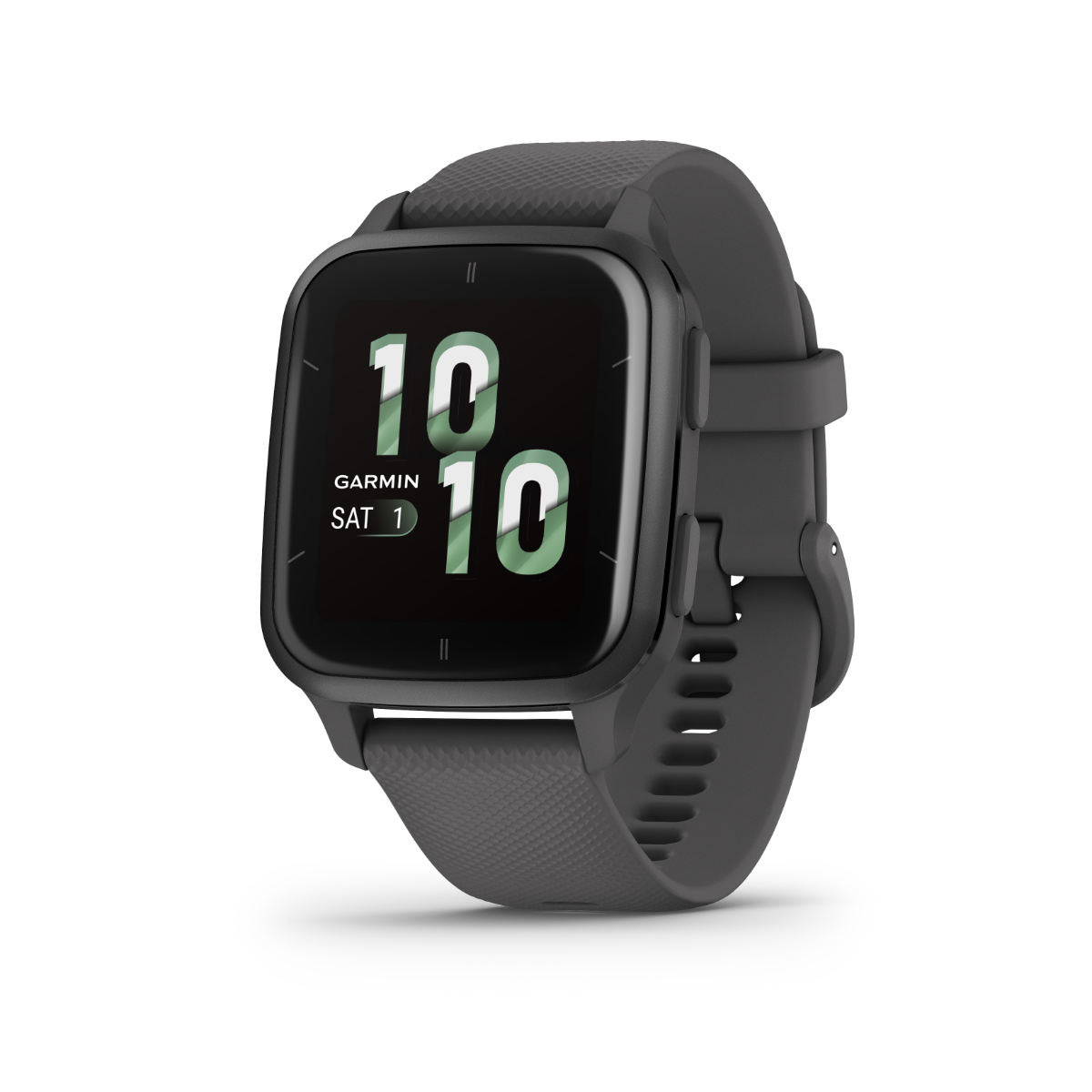 Garmin Venu Sq 2, Slate Aluminum Bezel with Shadow Gray Case and Silicone Band (010-02701-00) by Garmin