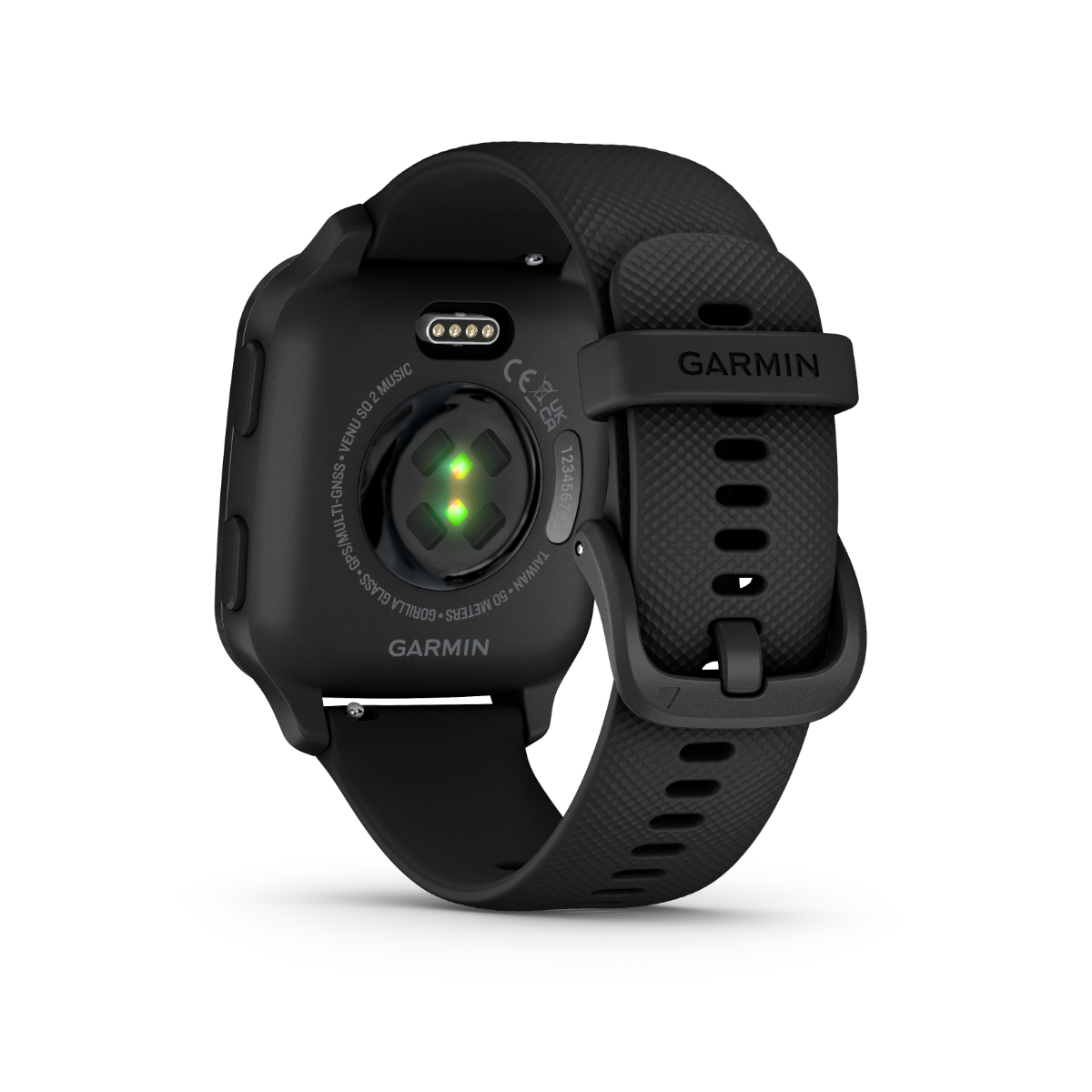Garmin Venu Sq 2 Music, Slate Aluminum Bezel with Black Case and Silicone Band (010-02700-00) by Garmin