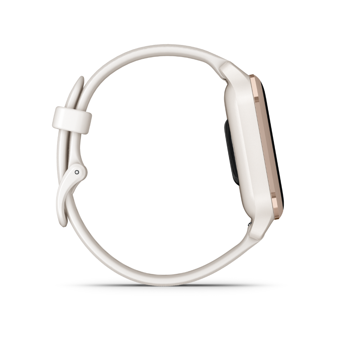 Garmin Venu Sq 2, Music, Peach Gold Aluminum Bezel with Ivory Case and Silicone Band (010-02700-01) by Garmin