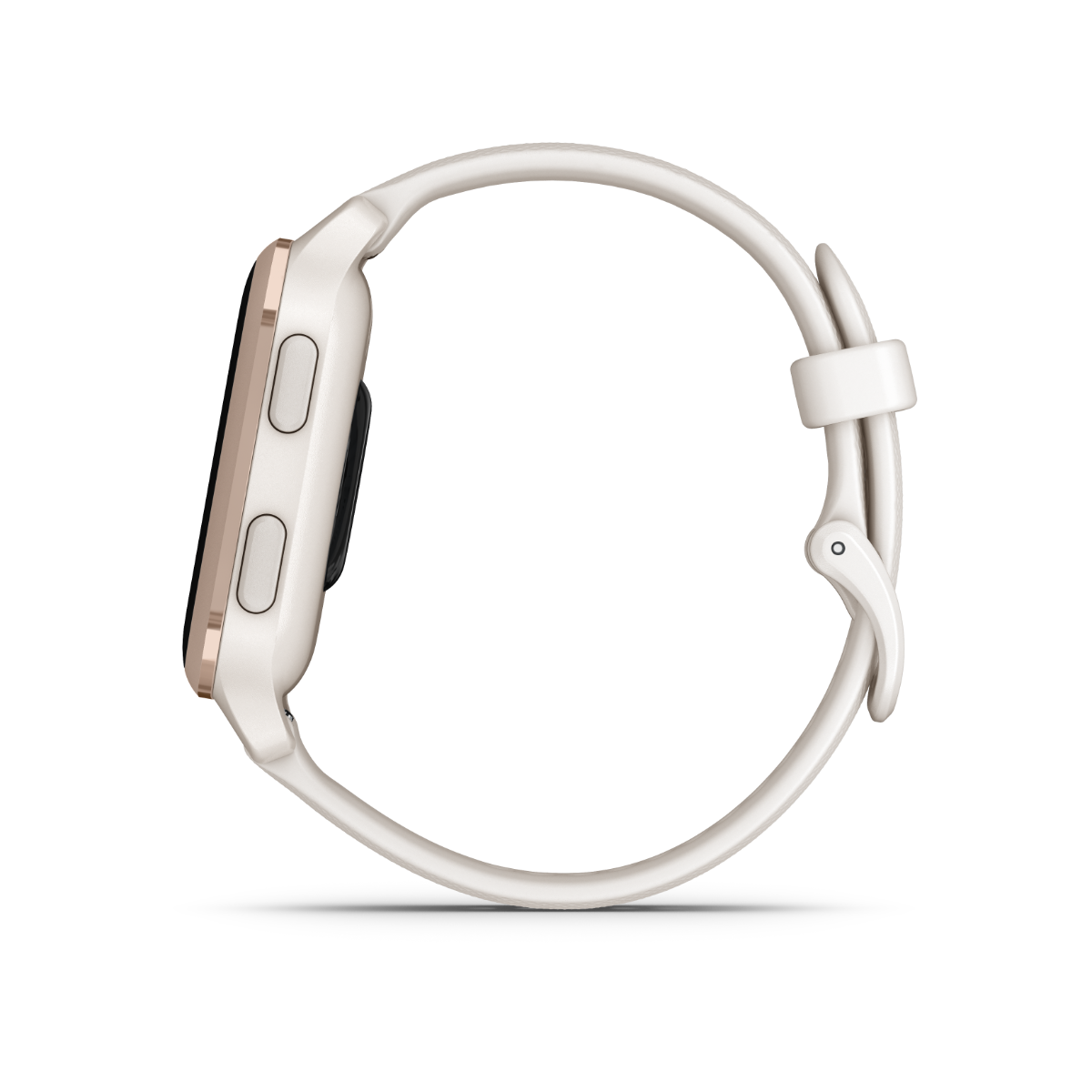 Garmin Venu Sq 2, Music, Peach Gold Aluminum Bezel with Ivory Case and Silicone Band (010-02700-01) by Garmin