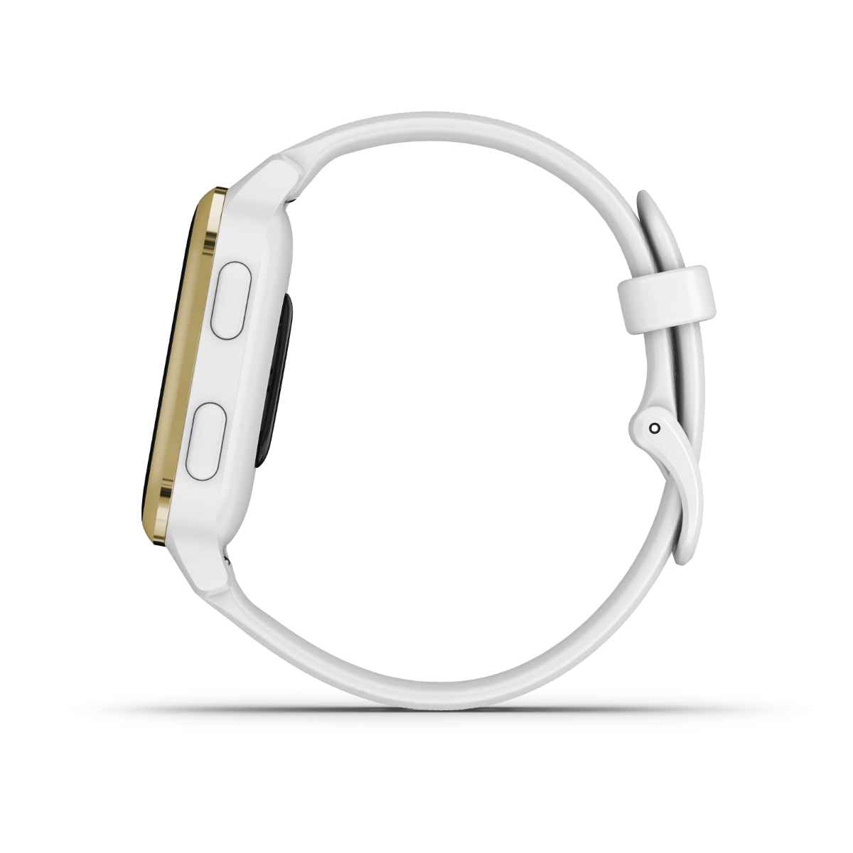 Garmin Venu Sq, White with Light Gold Bezel (010-02427-01) by Garmin