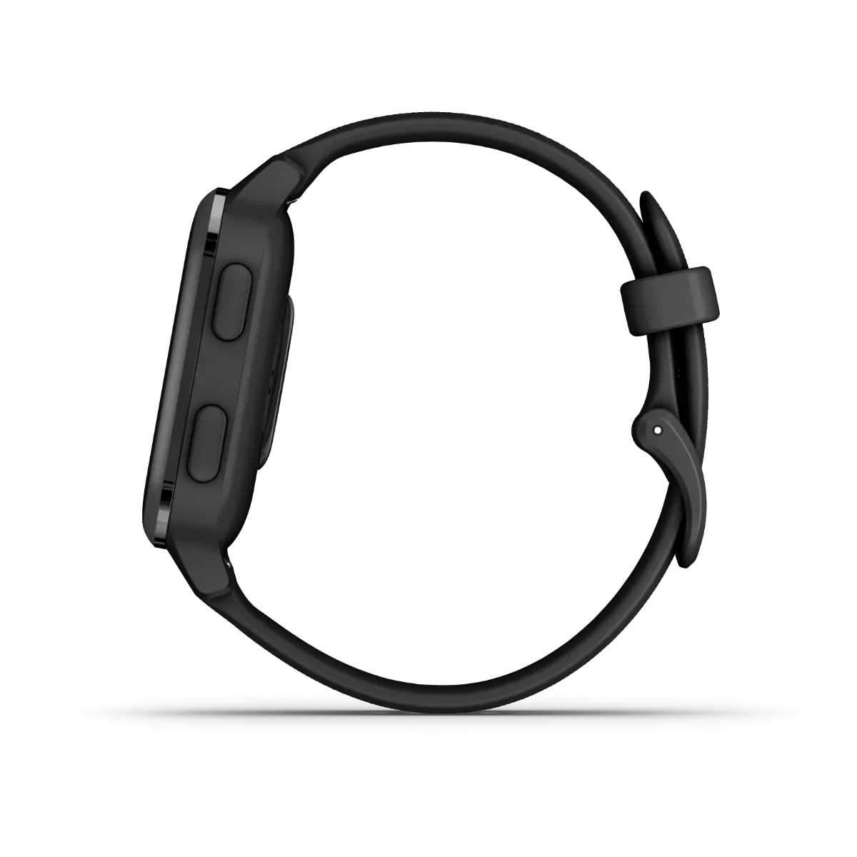 Garmin Venu Sq Music GPS smartwatch, black bezel with black band, refurbished