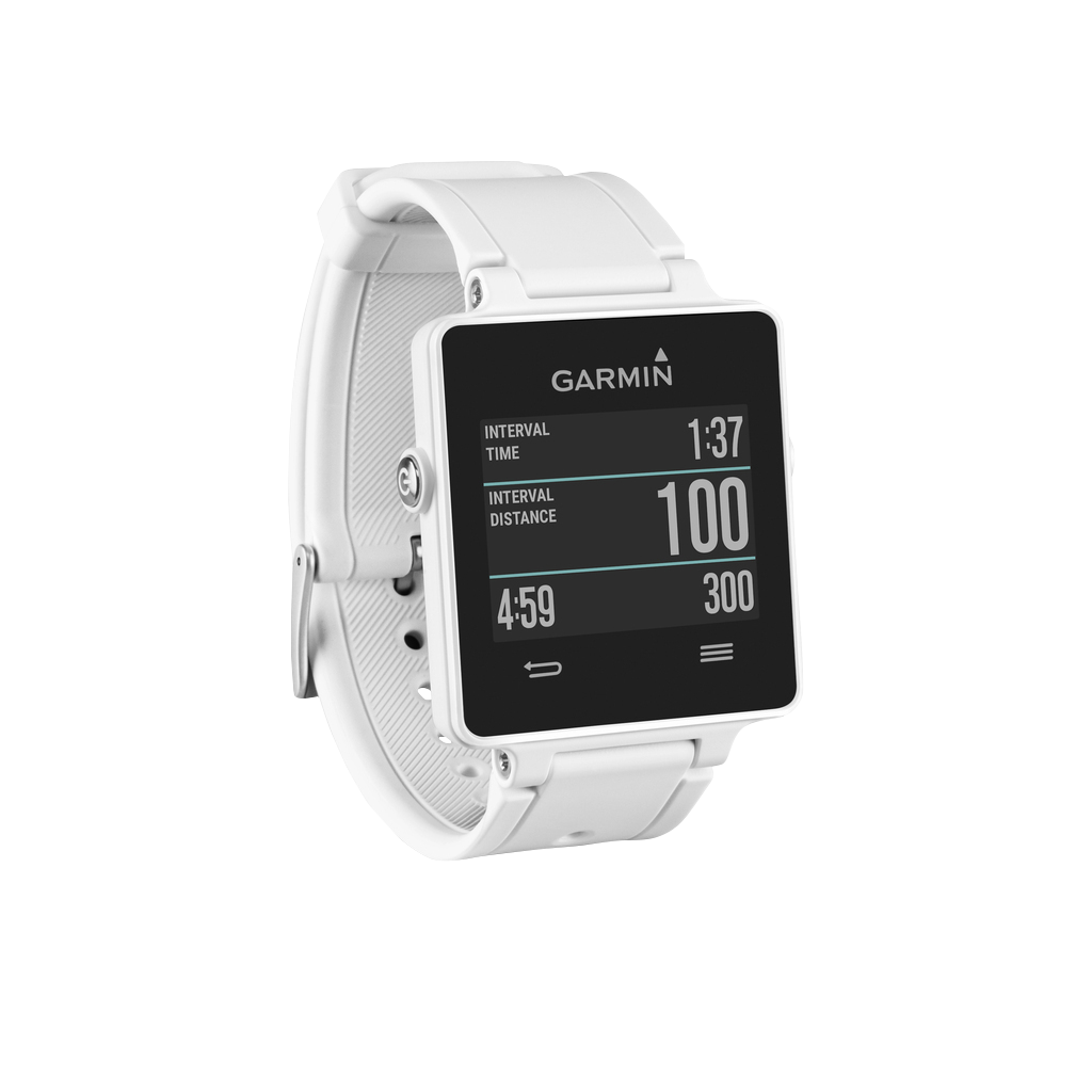 Garmin Vivoactive white GPS smartwatch, refurbished