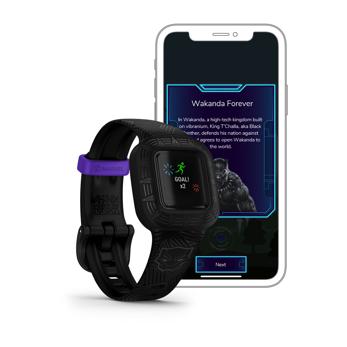 Garmin Vívofit jr. 3 - Marvel, Black Panther (010-02441-30)