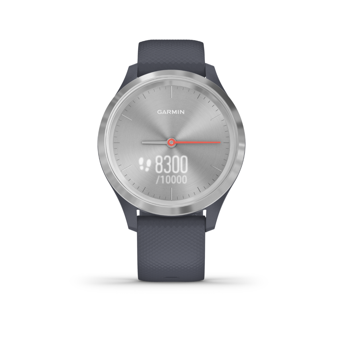 Garmin Vívomove 3S, Silver with Granite Blue Band, GPS Smartwatch (Garmin Certified Refurbished) by Garmin