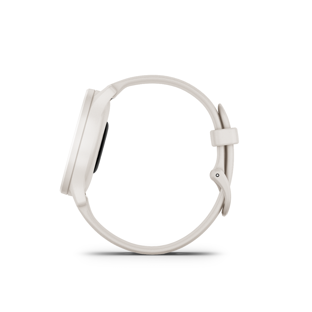 Garmin Vivomove Sport Ivory smartwatch with peach and gold accents